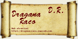 Dragana Raco vizit kartica